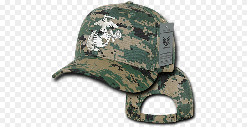Military Hat Us Marines Logo Mcu Military Hat Baseball Cap, Baseball Cap, Clothing, Hardhat, Helmet Png Image