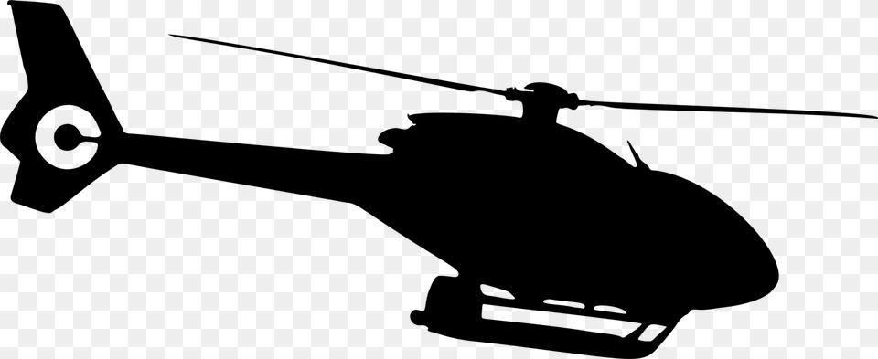 Military Helicopter Sikorsky Uh Black Hawk Silhouette Aircraft, Gray Free Png