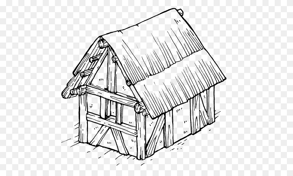 Military History Festival Ratobortsy Medieval Farm Sketch, Architecture, Rural, Outdoors, Nature Free Png