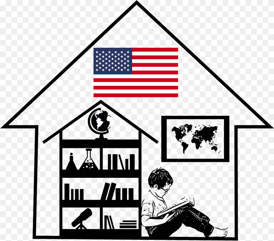 Military Homeschoolers Of America, Person, Book, Publication, Flag Free Png Download