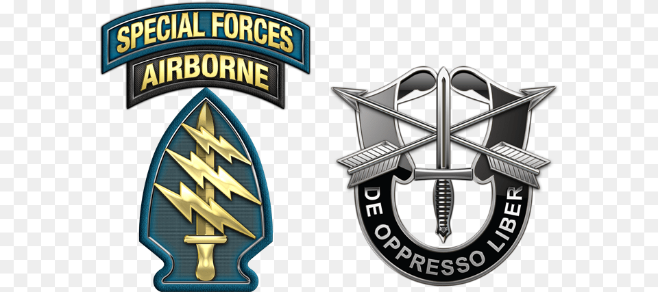 Military Insignia 3d Insignia Of The United States Us Army Special Forces Badge, Logo, Emblem, Symbol, Smoke Pipe Free Png