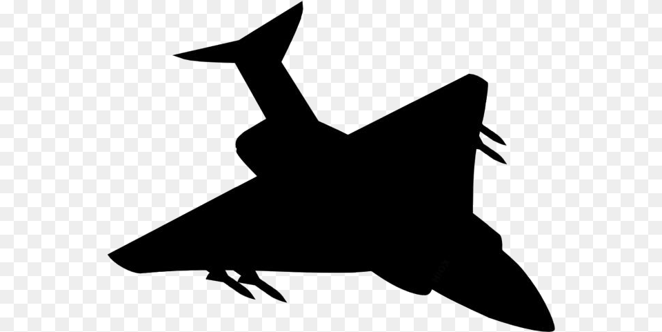 Military Jets Transparent Images Jet Clip Art, Silhouette, Bow, Weapon Free Png Download