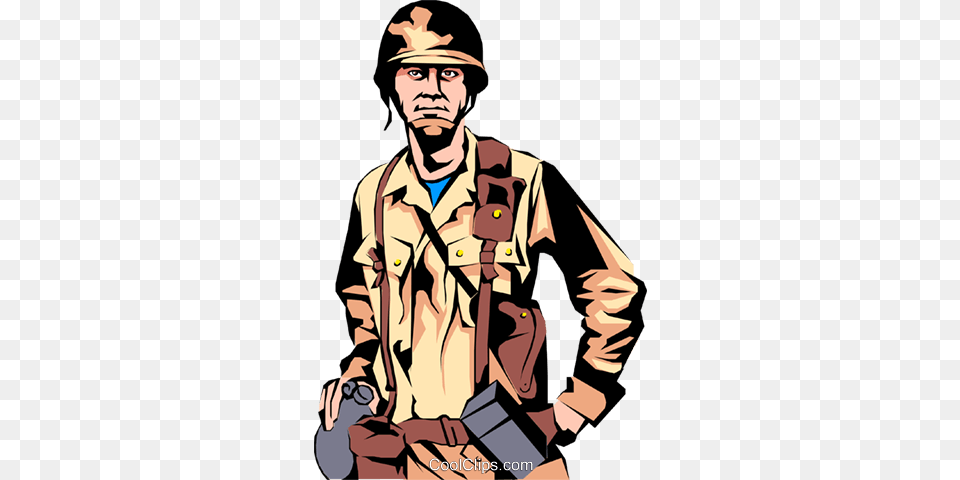 Military Man Royalty Vector Clip Art Illustration, Adult, Photography, Person, Male Free Png Download