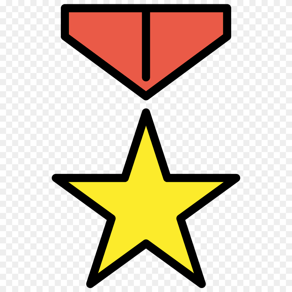 Military Medal Emoji Clipart, Star Symbol, Symbol Free Png Download