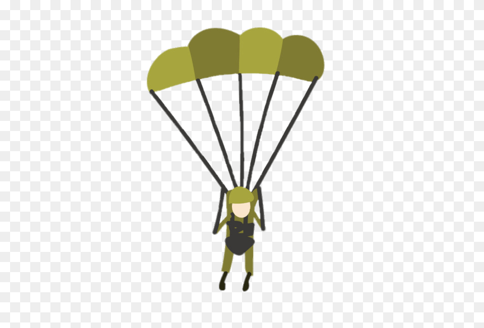 Military Parachute Clipart, Person, Face, Head, Clothing Png