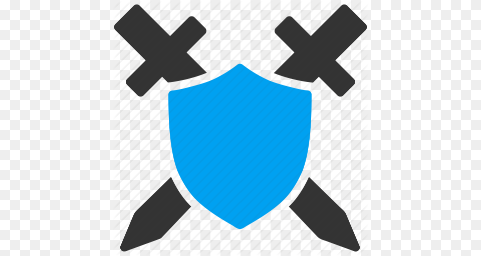 Military Password Safe Safety Security Shield Sword Icon, Armor Free Transparent Png