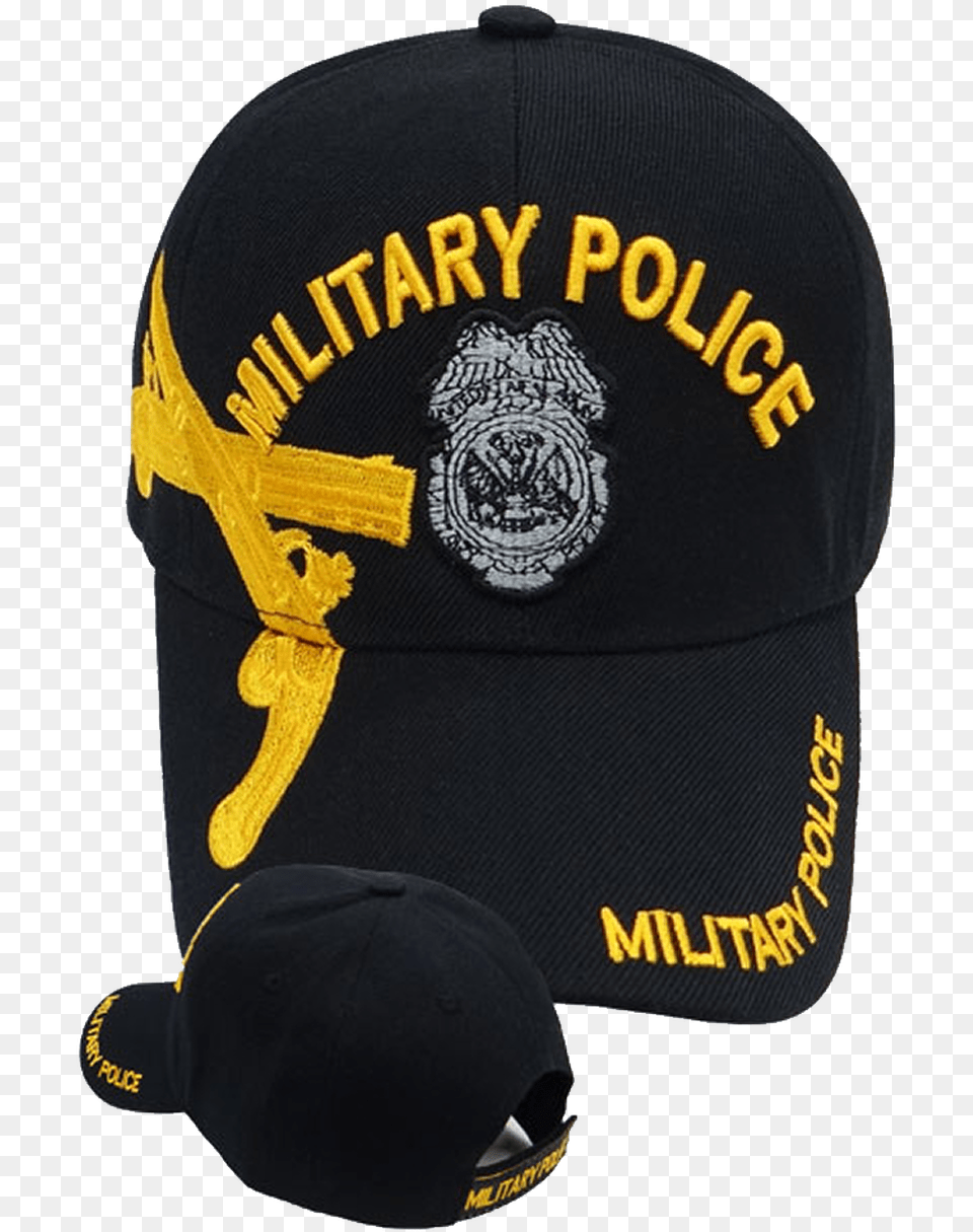 Military Police Cap Black Baseball Cap, Baseball Cap, Clothing, Hat Free Png