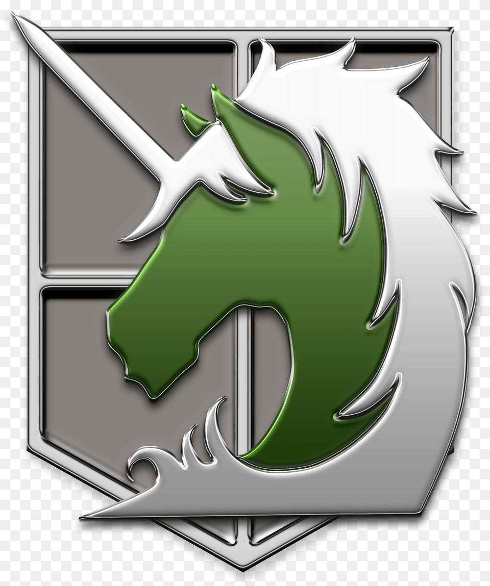 Military Police Emblem Attack On Titan, Logo, Hot Tub, Tub, Symbol Png Image