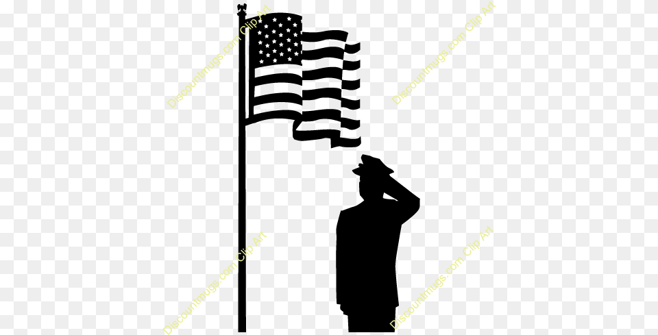 Military Salute Clipart Soldier Saluting Silhouette, Outdoors, Text, Nature Free Png Download