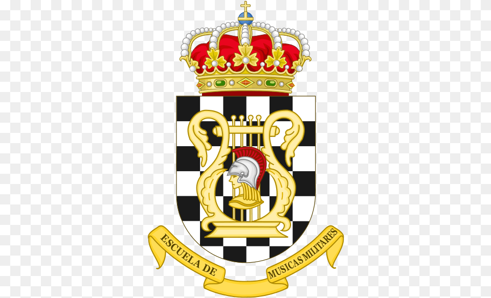 Military School Of Music Spain Music Coat Of Arms, Badge, Logo, Symbol, Emblem Png Image