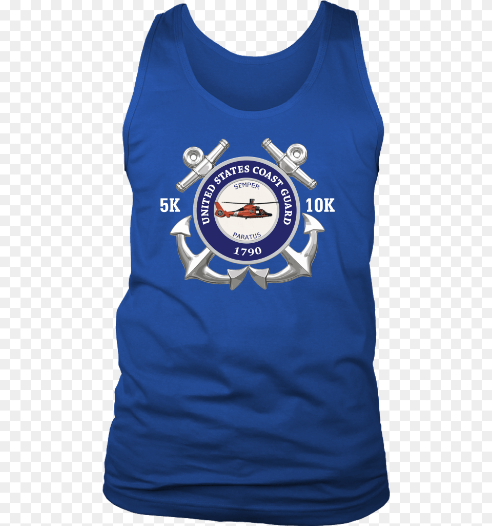 Military Series Coast Guard 5k10k Virtual Race Shirt, Tank Top, Clothing, Adult, Person Free Png Download