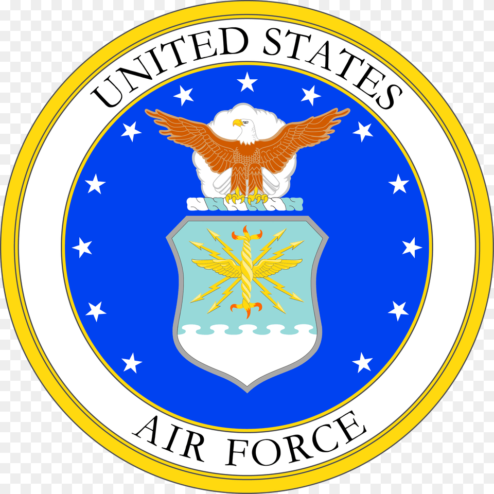 Military Service Mark Of The United States Air Force, Badge, Logo, Symbol, Emblem Png