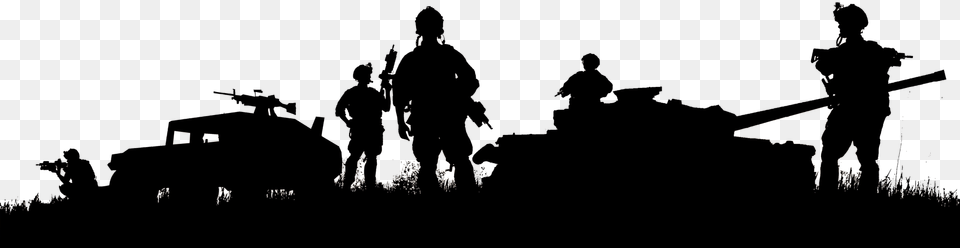 Military Silhouette, Nature, Night, Outdoors, Person Free Transparent Png