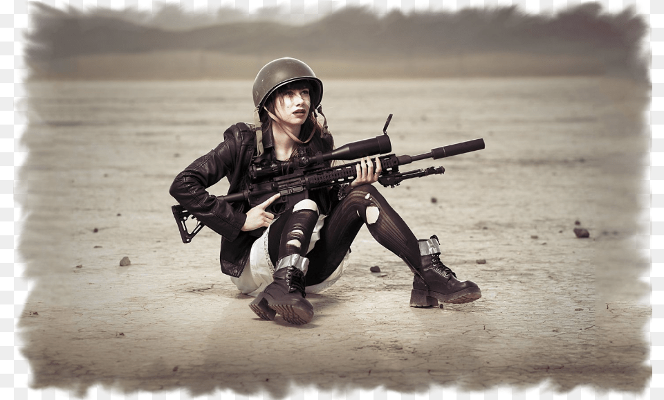 Military Soldiers Image Girls Wallpaper Army, Weapon, Firearm, Gun, Rifle Png