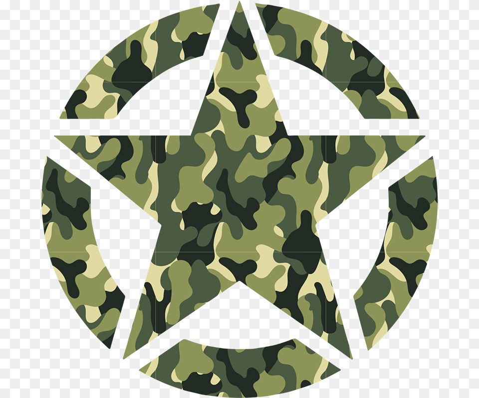Military Star Vehicle Sticker Green Army Star Logo, Military Uniform, Camouflage, Symbol Png