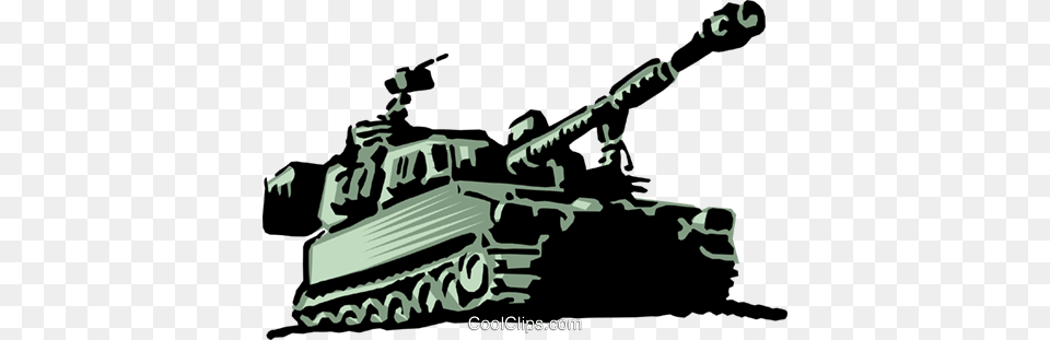 Military Tank Royalty Vector Clip Art Illustration, Armored, Transportation, Vehicle, Weapon Free Png Download