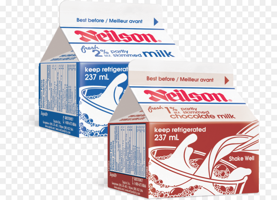 Milk 237ml Neilson Chocolate Milk, Box, Cardboard, Carton, Bandage Free Transparent Png