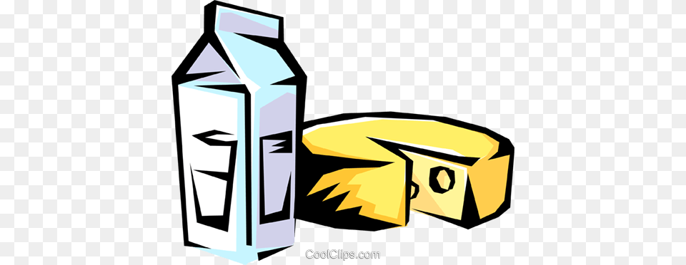 Milk And Cheese Royalty Vector Clip Art Illustration, Bottle, Shaker Free Transparent Png