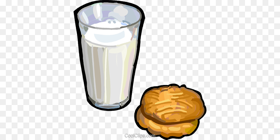 Milk And Cookies Royalty Vector Clip Art Illustration, Beverage, Bottle, Shaker, Food Free Transparent Png