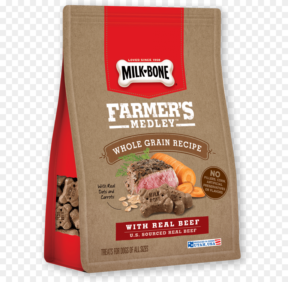 Milk Bone Farmer39s Medley Grain Biscuits With Milk Bone Farmer39s Medley Treats For Dogs Whole Grain, Bag, Food, Meat, Pork Png