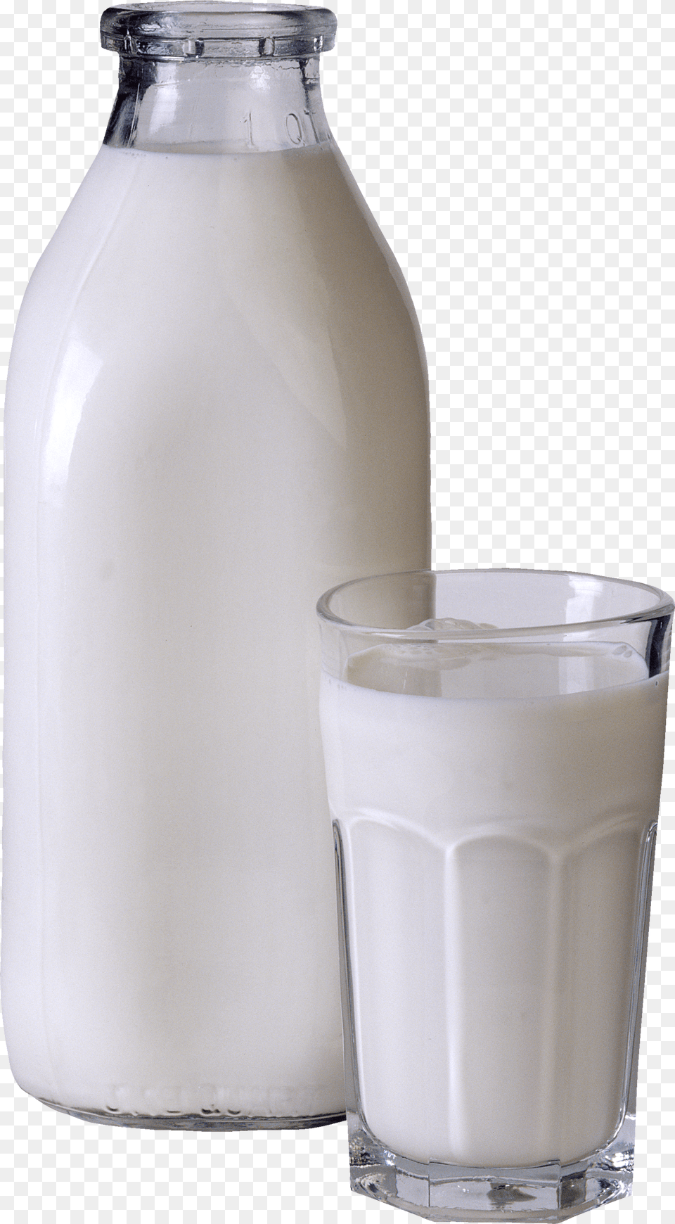 Milk Bottle Glass, Beverage, Dairy, Food Png Image