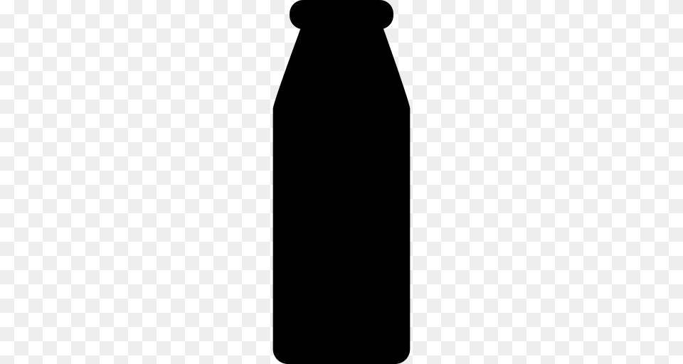 Milk Bottle Icon, Gray Free Png Download