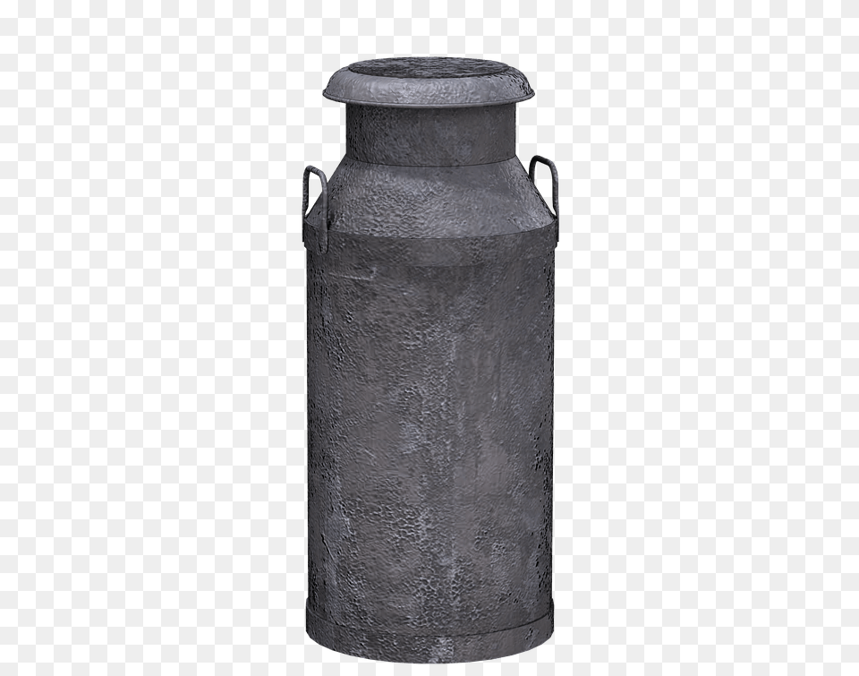 Milk Can Grey, Tin, Milk Can, Bottle, Shaker Free Png Download