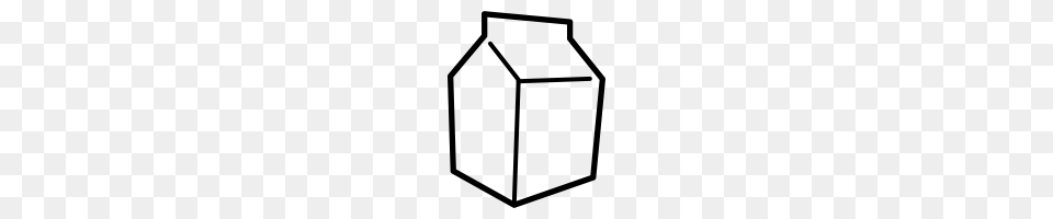 Milk Carton Black And White Transparent Images, Gray Png Image