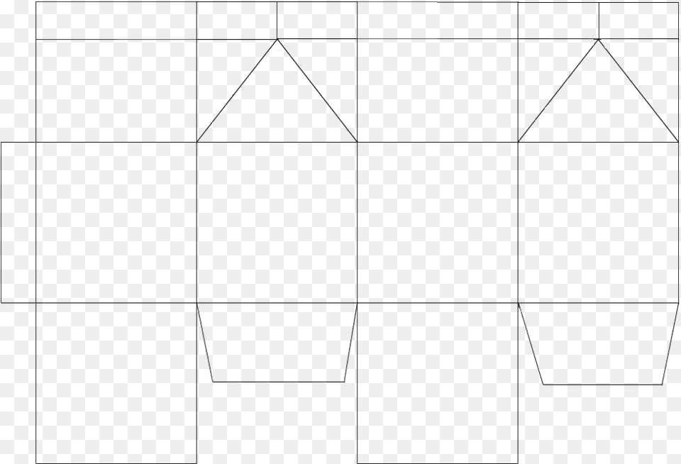 Milk Carton Box Template Symmetry, Triangle Free Png Download