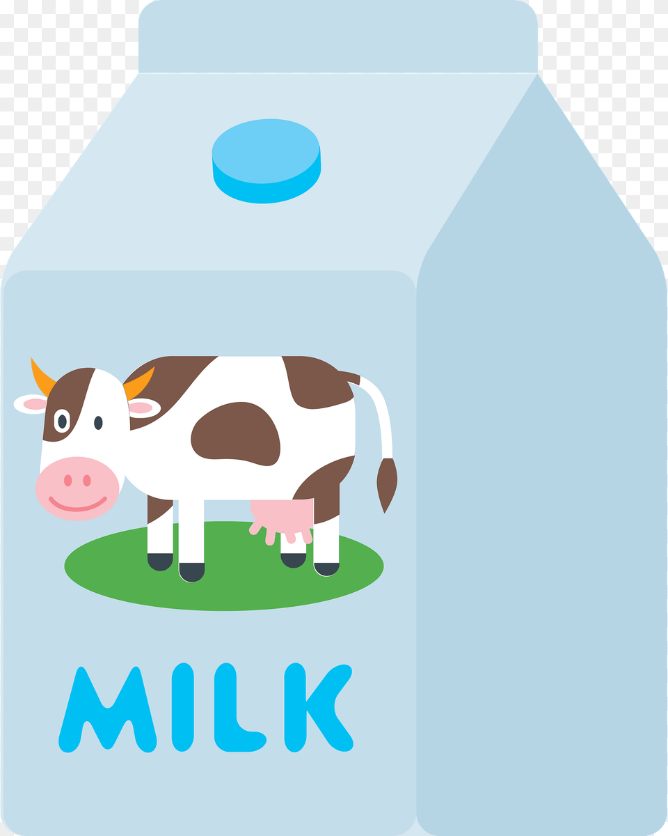 Milk Carton Clipart, Beverage, Animal, Cattle, Cow Free Png Download