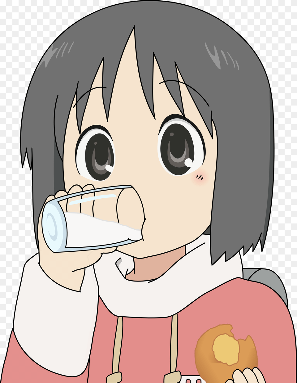 Milk Cartoon Nichijou Nano Transparent, Book, Comics, Publication, Baby Free Png Download