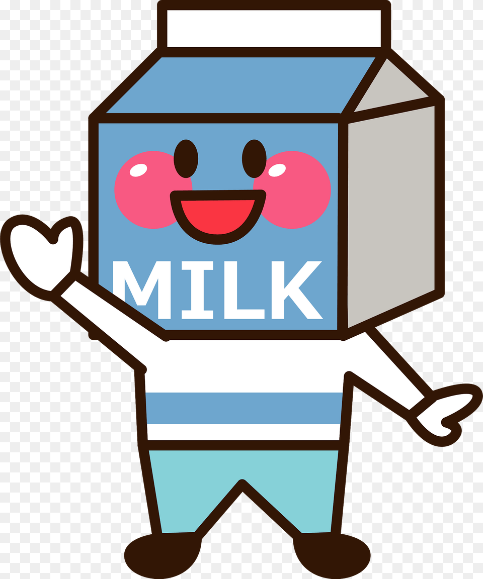 Milk Character Clipart Free Png
