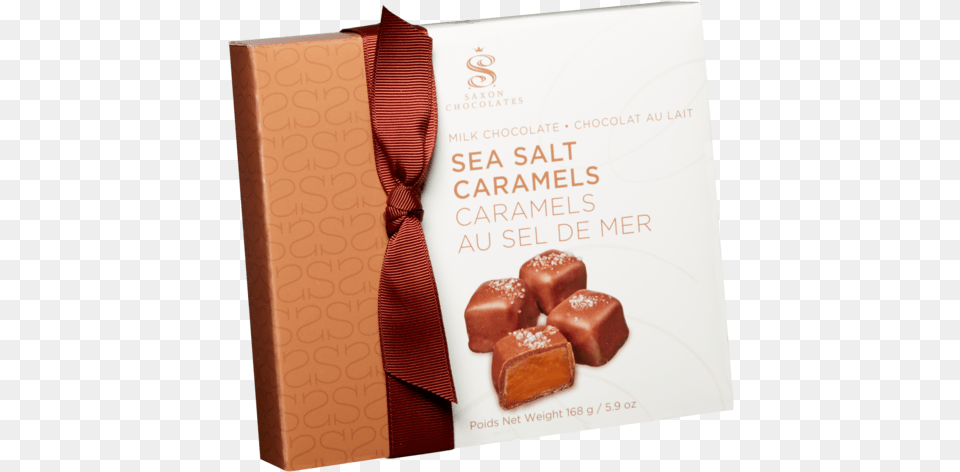 Milk Chocolate Fleur De Sel Caramel Gift Box Enrobed Chocolate Products, Dessert, Food, Accessories, Formal Wear Png