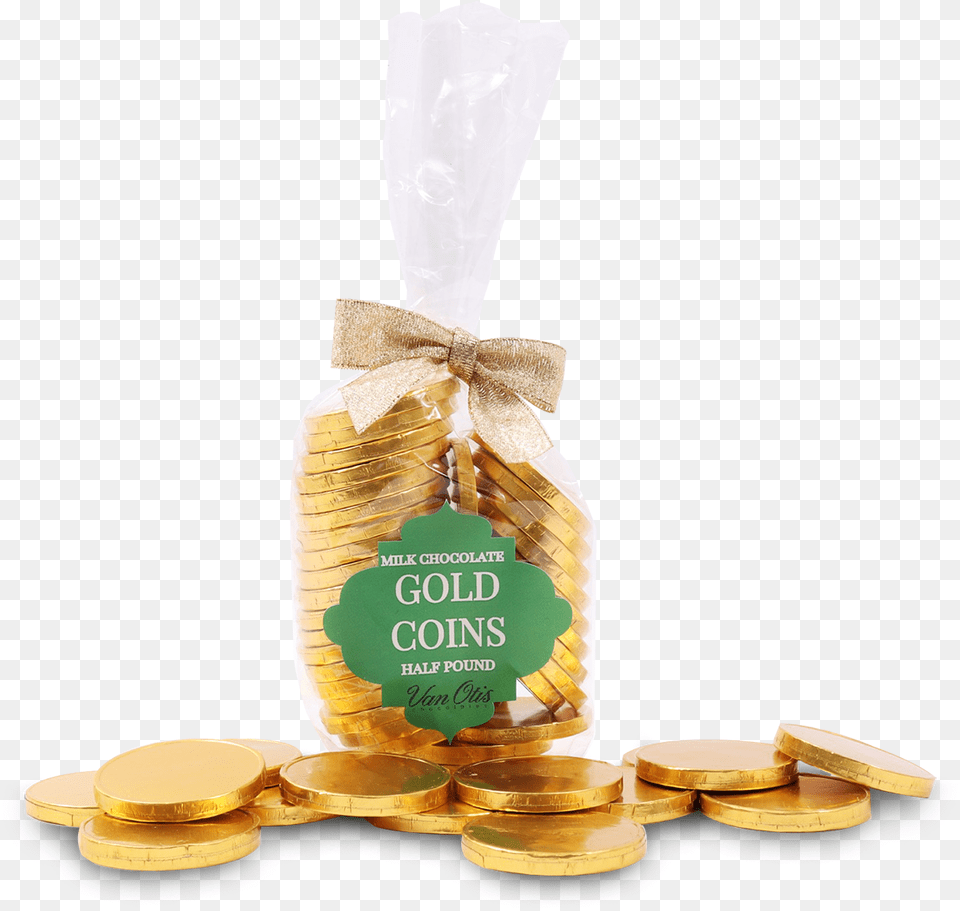 Milk Chocolate Gold Coins Stollen, Food Png Image