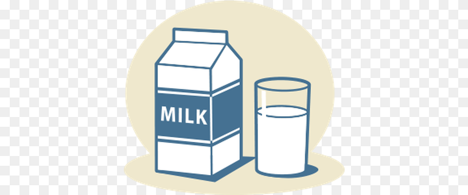 Milk Clipart Sack Lunch With Apple And Carton Carton Milk Carton Milk Clipart, Beverage, Bottle Free Png