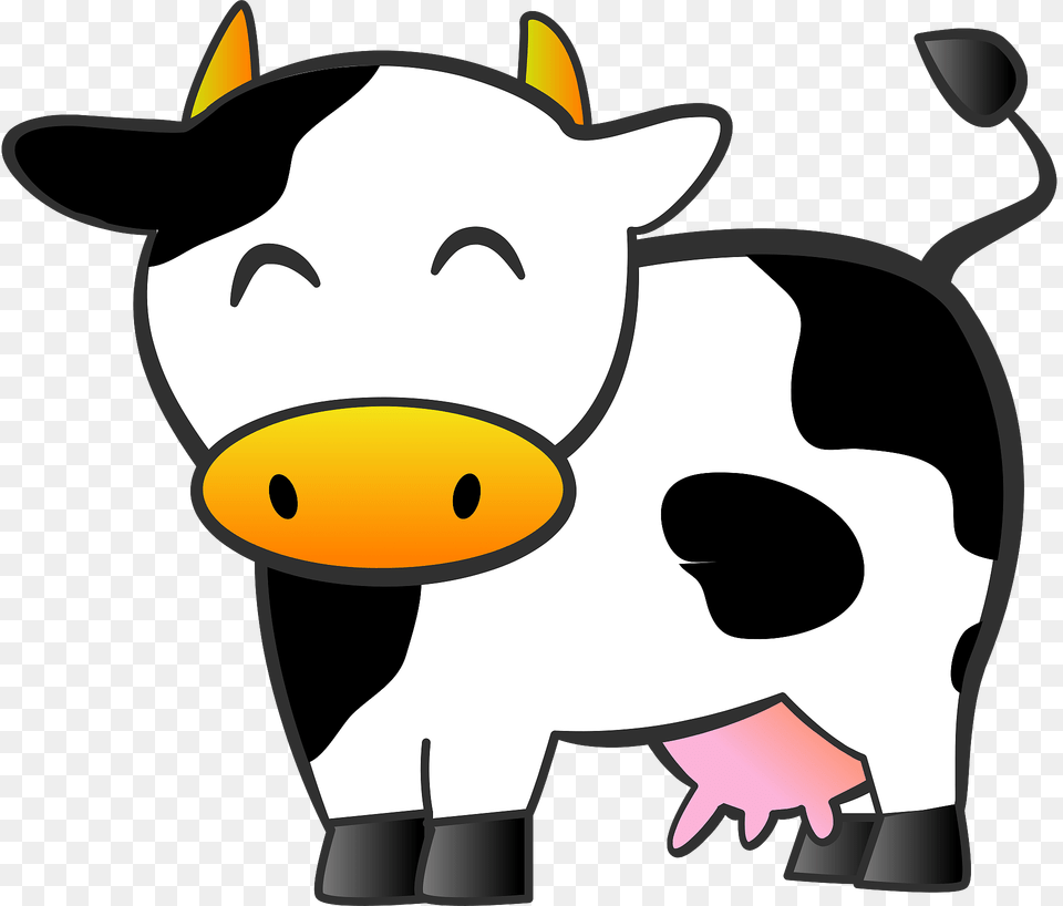 Milk Cow Clipart, Animal, Cattle, Livestock, Mammal Png