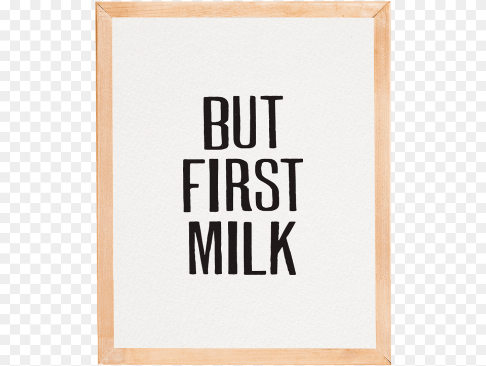 Milk Cuadro De Madera Y Vidrio White, Text, Page Free Png