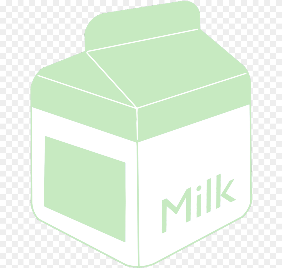 Milk Drawing Aesthetic Box, Cardboard, Carton, Jar, Mailbox Png Image