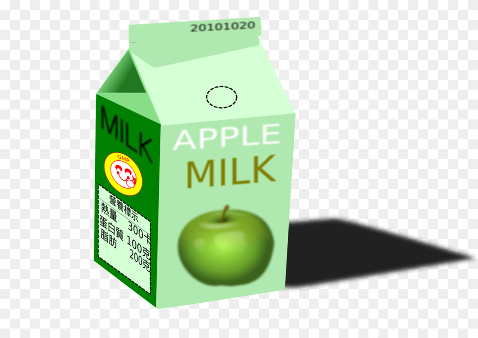 Milk Fizzy Drinks Juice Carton, Beverage, Apple, Plant, Fruit Png