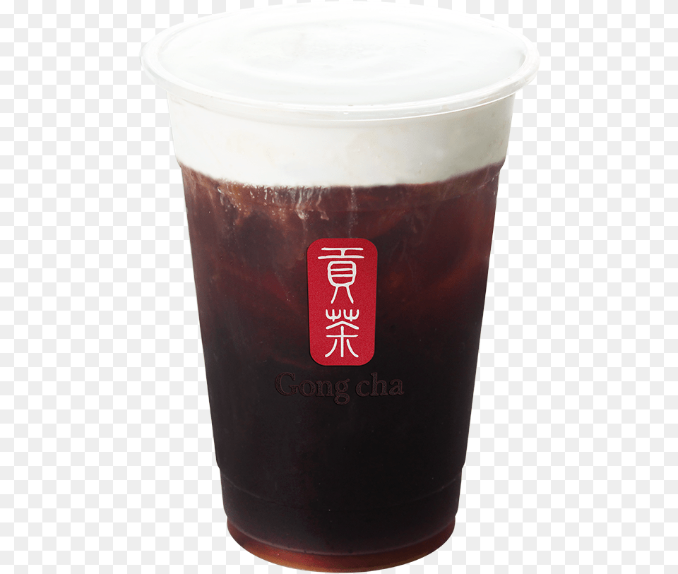 Milk Foam Black Coffee Gong Cha, Cup, Beverage, Bottle, Shaker Png