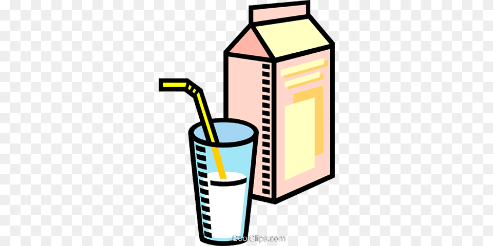 Milk Glass Of Milk Royalty Vector Clip Art Illustration, Beverage, Juice, Dairy, Food Free Png