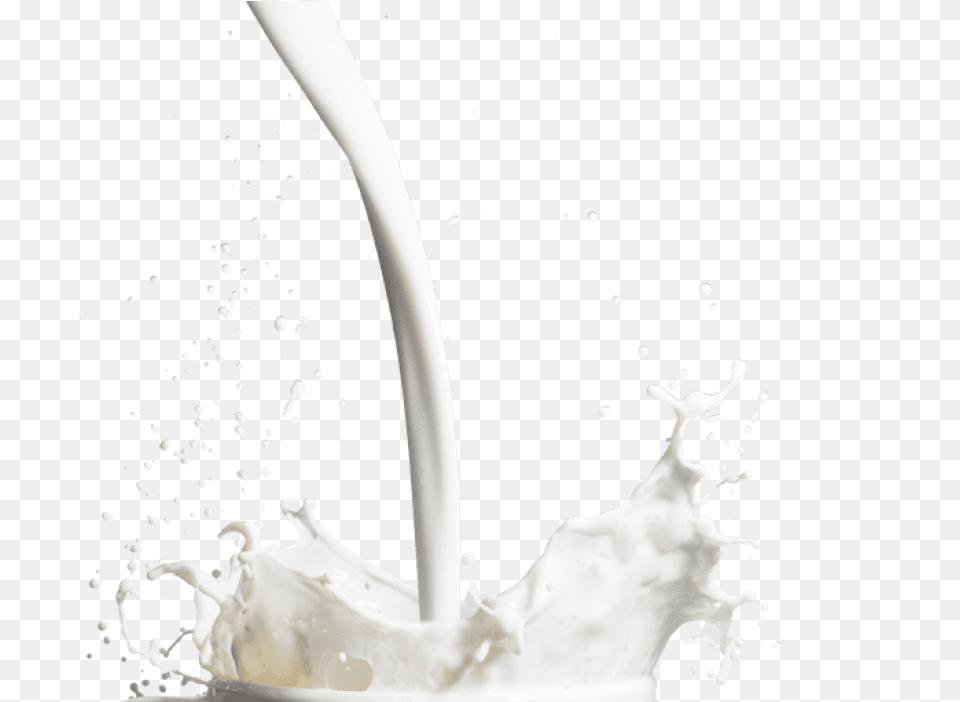 Milk Glass Splash Image With Transparent Glass Milk Splash, Beverage, Dairy, Food Free Png