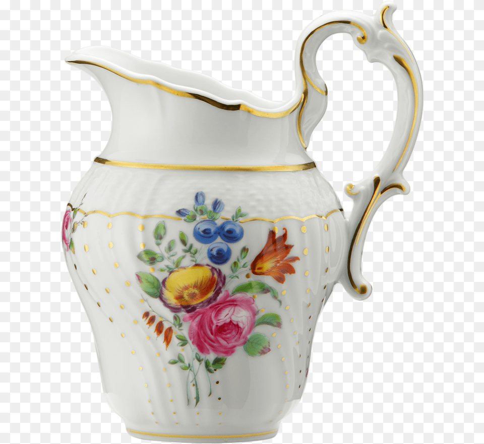 Milk Jug Primavera Porcelain, Water Jug, Art, Pottery, Flower Free Transparent Png