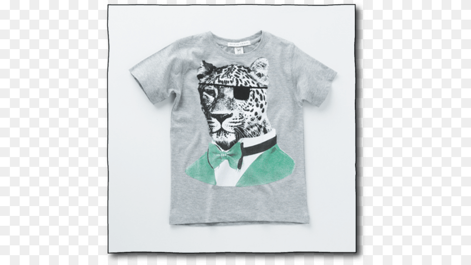 Milk Teeth Boys39 Grey Leopard Tee T Shirts Leopard Lovers Art Wall Tapestry, Clothing, T-shirt, Animal, Cat Png