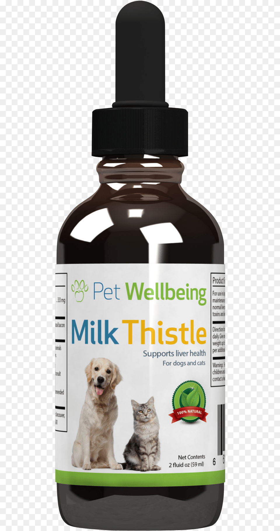 Milk Thistle 2oz For Dogs Amp Cats Petwellbeing Kidney Support Gold, Plant, Herbs, Herbal, Dog Free Transparent Png