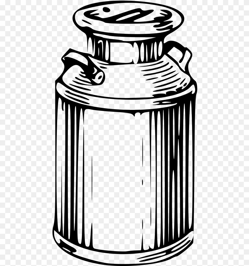 Milkcan Clip Art Milk, Gray Free Png