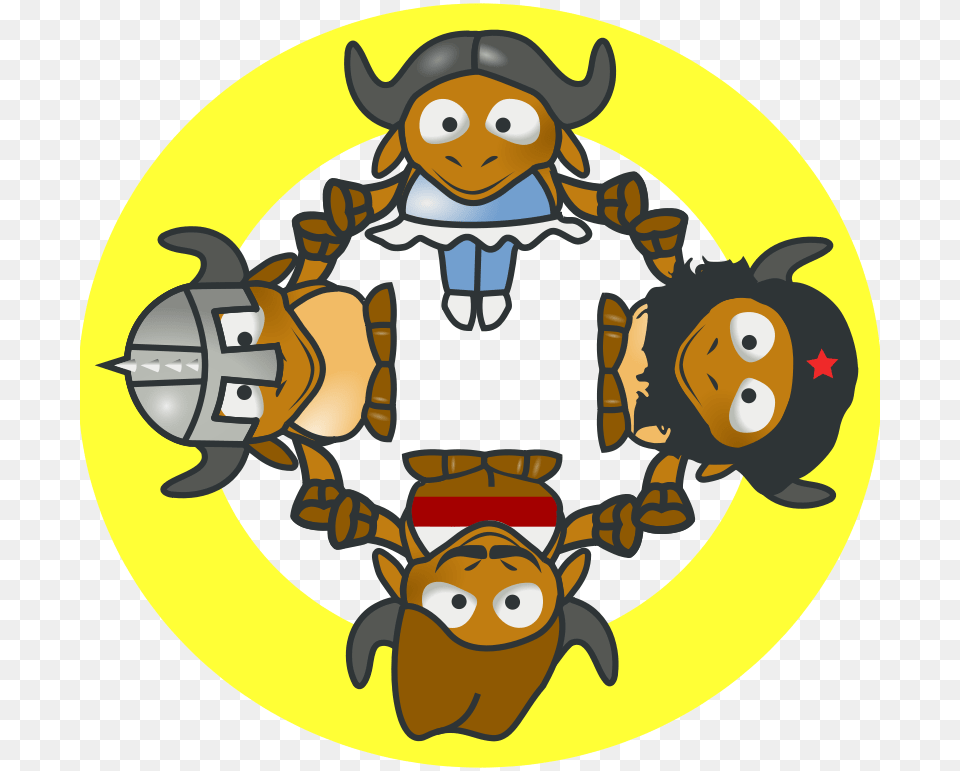 Milker Gnu Circle, Emblem, Symbol, Logo, Badge Free Transparent Png