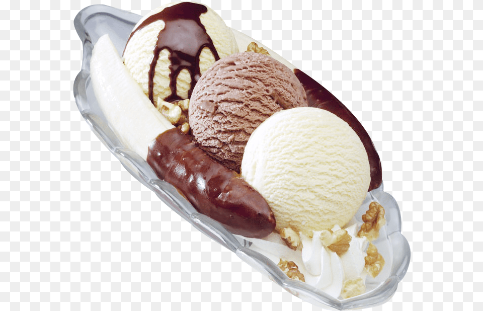Milkshake Banana Split Sundae Banana Boat Ice Cream, Dessert, Food, Ice Cream, Fungus Png