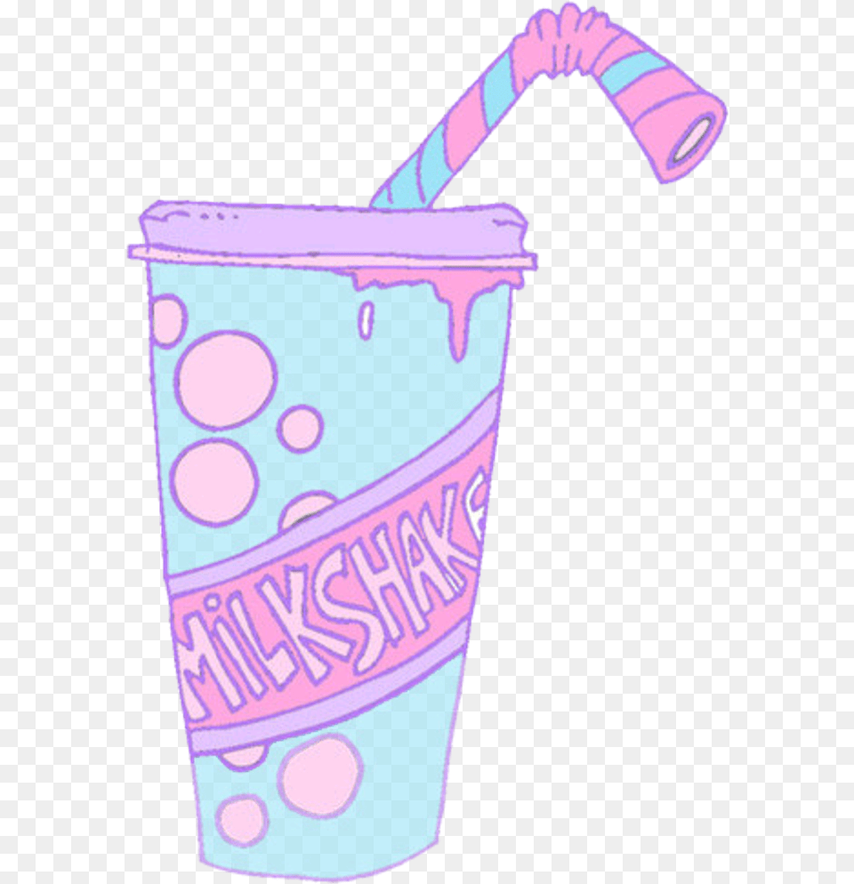 Milkshake Pastel Pink Illustration Ftestickers Freetoed Coloring Pages Milkshake, Beverage, Juice, Cup Free Transparent Png