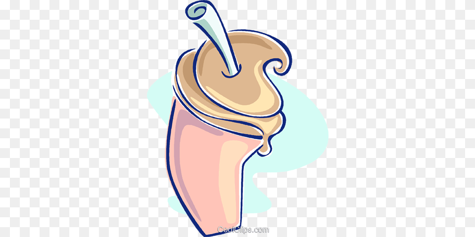 Milkshake Royalty Vector Clip Art Illustration, Food, Cream, Ice Cream, Dessert Free Png